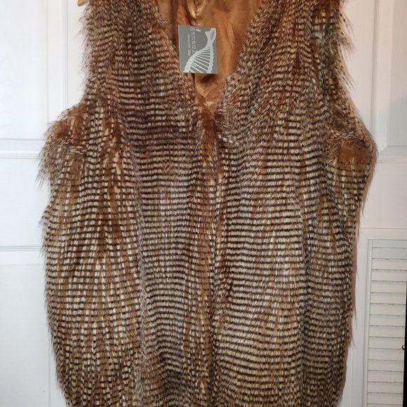 Coat /Vest /Faux Fur Plus Size Women - Picture 4 of 6